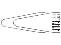 Комплект SKS  U-стоек (держатели крыла) для VELO65 MOUNTAIN