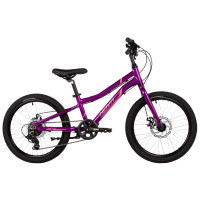Велосипед Novatrack Novara 6.D 20" фиолетовый (2025)
