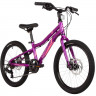 Велосипед Novatrack Novara 6.D 20" фиолетовый (2025) - Велосипед Novatrack Novara 6.D 20" фиолетовый (2025)