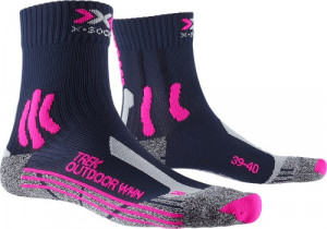 Носки X-Socks Trek Outdoor WMN Midnight Blue/Pink/Lt Grey Melange 