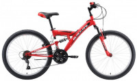 Велосипед Black One Ice FS 24 D красный (2020)