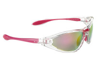 Очки Swisseye Constance спортивные. Оправа прозрачно-розовая Линзы: дымчато-розовые Revo+оранжевые+бесцветные