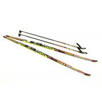 Комплект беговых лыж STC NNN (Rottefella) - 205 Wax Innovation black/red/green