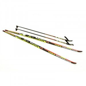 Комплект беговых лыж STC NNN (Rottefella) - 205 Wax Innovation black/red/green 