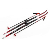 Комплект беговых лыж Brados 75 мм - 170 Step S5 Sport JR Red