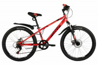 Велосипед Novatrack Extreme 24" сталь красный 6-sp рама: 11" (2021)