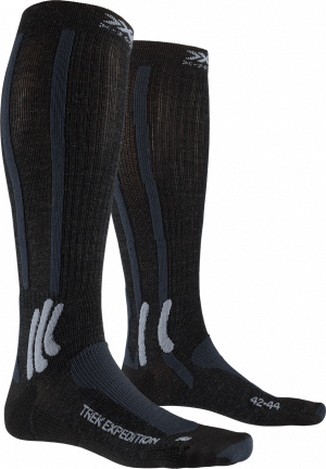 Носки X-Socks Trek Expedition Socks Opal Black / Dolomite Grey Melange 