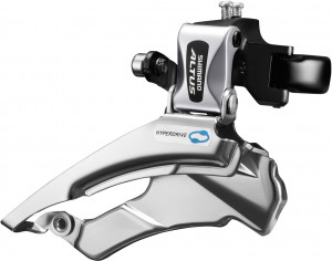 Перек-ль передний Shimano Altus, M313, ун. тяга, ун. хомут, уг.:66-69, для 42/48T 