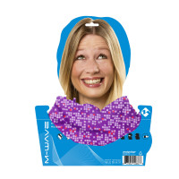 Бандана M-WAVE 5-715124 дыш. полиэстер с микрофиброй 24х48см б/шов. PURPLE SQUARED фиолетовая