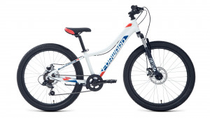 Велосипед Forward Twister 24 2.0 D белый/красный рама: 12&quot; (2022) 