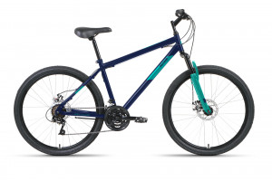 Велосипед Altair MTB HT 26 2.0 D темный/синий/бирюзовый рама 17 (2022) 