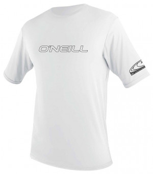 Гидромайка мужская короткий рукав O&#039;Neill Basic Skins S/S Sun Shirt White S21 (3402 025) 