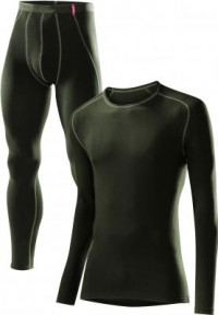 Комплект термобелья мужской Loffler Warm black/green EL10735-933