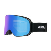 Очки горнолыжные Alpina Slope Q-Lite Black Matt/Q-Lite Blue S2 (2024)