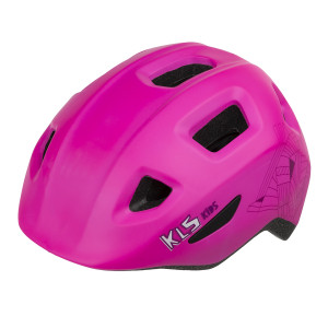 Шлем детский KLS ACEY розовый S (49-53см). Двухкомпонентное литьё, 10 вент. отверстий, светоотражающие стикеры 