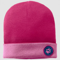 Шапка Jack Wolfskin PAW RIB HAT KIDS Pink Peony (2021)