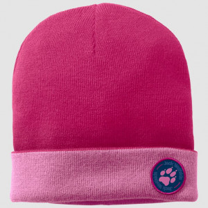 Шапка Jack Wolfskin PAW RIB HAT KIDS Pink Peony (2021) 