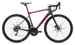 Велосипед Giant Defy Advanced 1 28&quot; Charcoal / Pure Red (2020) 