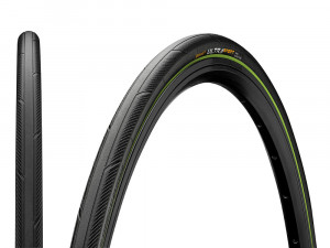 Покрышка Continental Ultra Sport III 25-622 700 x 25C чёр./зел., складная, PureGrip Compound – Performance – 3/180 TPI, E25 