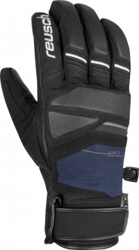 Перчатки горнолыжные Reusch Storm R-TEX XT Black/Dress Blue