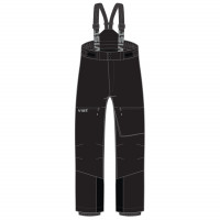Брюки-самосбросы Vist Delta Pro Full Zip Pants Gender Neutral RUS SKI TEAM black 999999 (2025)