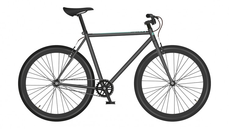 Велосипед Black One Urban 700 28" черный/бирюзовый/черный Рама: 20 ...