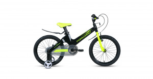 Велосипед Forward Cosmo 16 2.0 MG черный/зеленый (2021) 