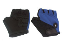 Перчатки H-89, нейлон, чёрно-синие, ладонь с кевларовой нитью, дышащие, размер: S