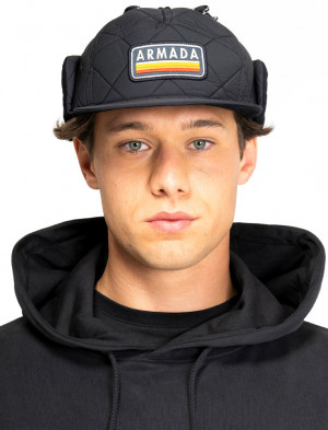 Кепка Armada Seven Panel Quilted Hat-Black, OSFA (2022) 