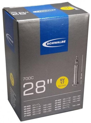 Велокамера 28" Schwalbe SV17 28'х1.10-1.75 28/47-622/635 IB 50mm (05-10400093) 