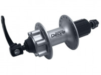 SHIMANO Втулка задняя FH-M525 DEORE, 36Н, 8/9/10 скоростей, под диск (6 болтов), с эксцентриком, 135х146х168мм, серебристая, б/уп.