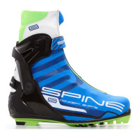 Лыжные ботинки Spine NNN Concept Skate Pro (297) (синий/черный/салатовый) (2022)
