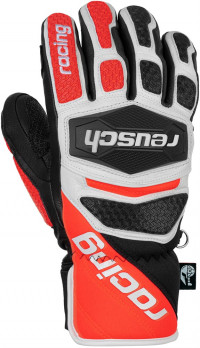 Перчатки горнолыжные REUSCH WORLDCUP WARRIOR SC black/white/fluo red (2022)