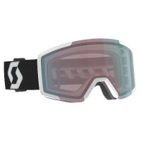 Маска Scott Shield Goggle team white/black/enhancer aqua chrome