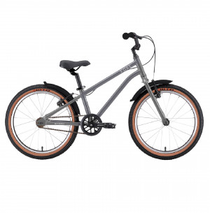 Велосипед Stark'26 Foxy Boy 20" темно-серый матовый/серебристый рама: OS (2026) 