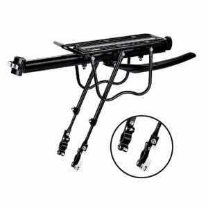 Багажник 24&quot;-28&quot; BLF-H27-5 STELS универсальный алюминиевый чёрный быстросъёмный с щитком колеса 