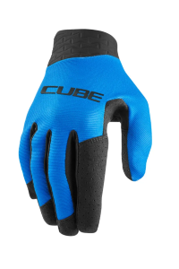 Перчатки CUBE Performance длинные пальцы, blue