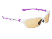 Очки Swisseye Drift спортивные: оправа жемчужно-белый/пурпурный, линзы фотохромные оранжевый/дымчатый
