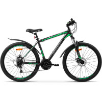Велосипед Aist Quest Disc 26" серо-зеленый рама: 16" (2026)