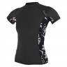 Гидромайка женская O'Neill короткий рукав WMS SIDE PRINT S/S RASH GUARD BLK/ALBNYFLR S18 (5058S EN5) - Гидромайка женская O'Neill короткий рукав WMS SIDE PRINT S/S RASH GUARD BLK/ALBNYFLR S18 (5058S EN5)