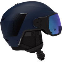 Шлем с визором Salomon Pioneer LT Visor Blue/Univ M. Blue (2022)