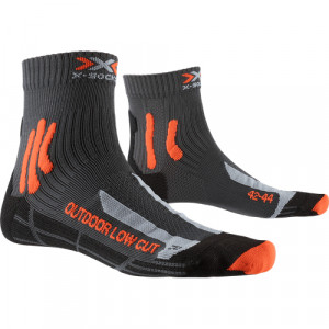 Носки мужские X-Socks Trek Outdoor Low Cut Men Socks anthracite/orange 