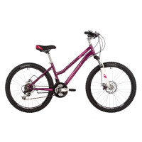 Велосипед Novatrack Jenny Pro D 24" красный рама: 14" (2023)