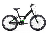 Велосипед Forward Dakota 20 1.0 черный/ярко-зеленый (2022)