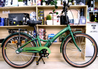 Велосипед Forward ENIGMA 24 3.0 зеленый матовый/желтый, Рама 14" (Демо-товар, состояние идеальное)