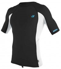 Гидромайка мужская короткий рукав O'Neill Premium Skins S/S Rash Guard Raven/White/Raven S21 (4169B GL7)