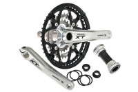 Шатуны Shimano Deore XT FC-M771K 48x36x26T 175мм Hollowtech2 с кареткой чёрно-серый (без защиты)