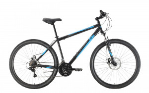 Велосипед Black One Onix 27.5 D чёрный/синий/серый (2021) 