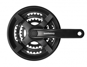 Система Shimano TY301, 175мм, Кв, 42/34/24, с защитой, черн, б/уп 