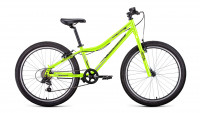 Велосипед Forward TITAN 24 1.0 ярко-зеленый/темно-серый рама 12" (2022)
